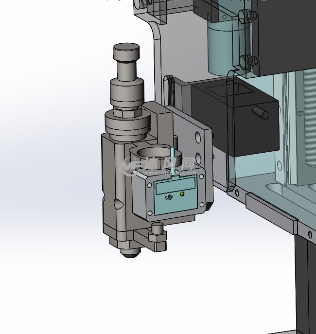 台式桌面点胶机 3d图 - solidworks机械设备模型下载