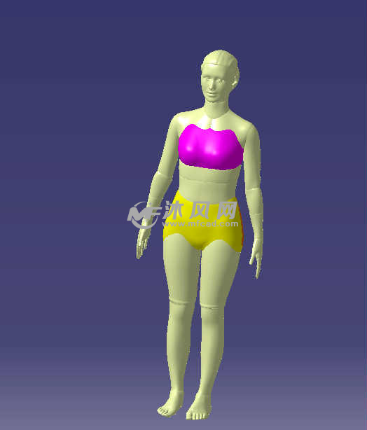 女子人体三维模型