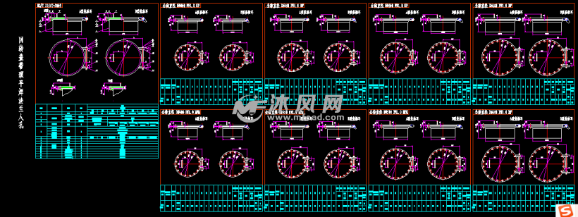 钢制人孔集HG21515~21516-2005 - AutoCAD