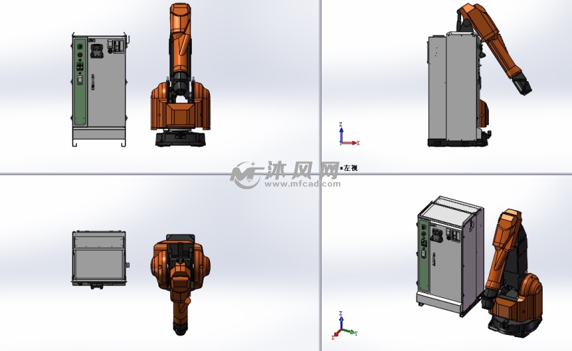 abb irb580喷漆机器人 - solidworks机械设备模型下载