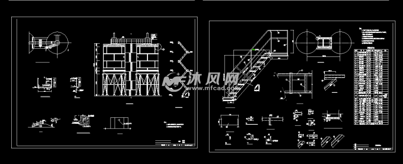 1000t水泥罐全套图纸 - autocad化工环保设备图纸下载