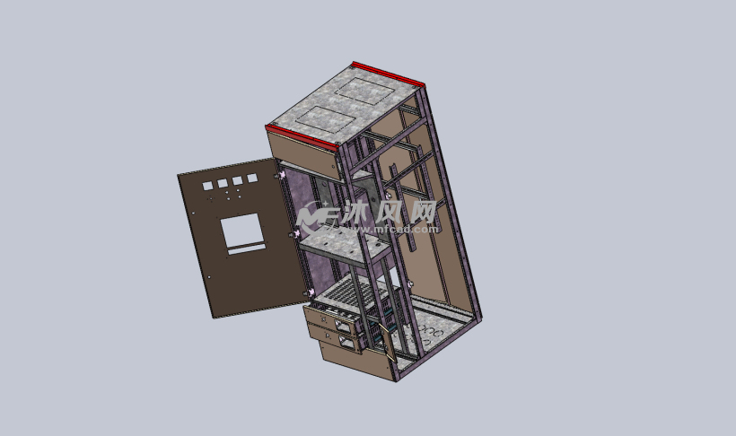 800宽联络柜下带抽屉装配体