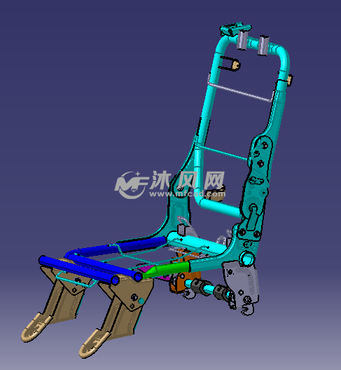 汽车座椅结构设计 - catia交通工具模型