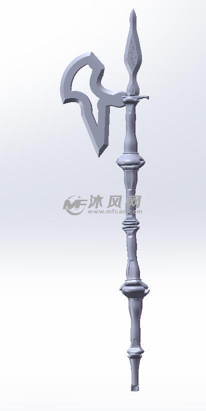 概念游戏斧头模型