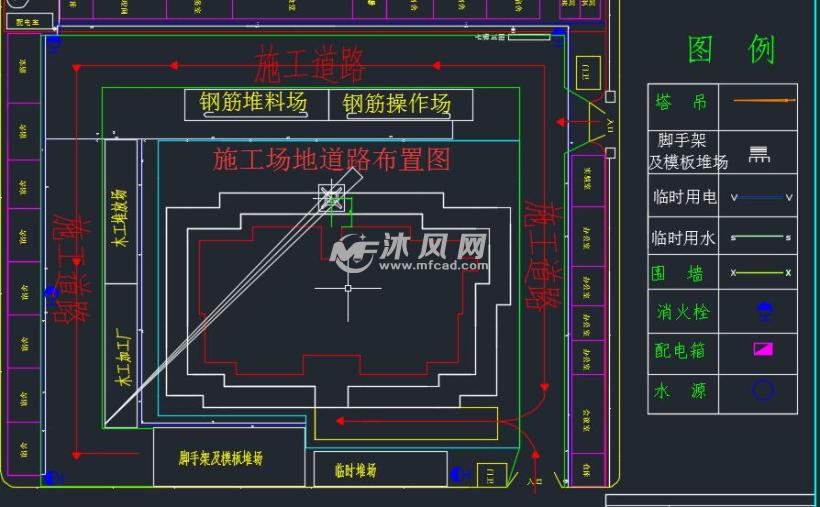 施工场地道路布置图