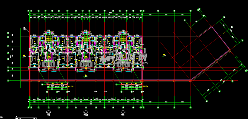 某地15层剪力墙结构商住楼建筑设计施工图