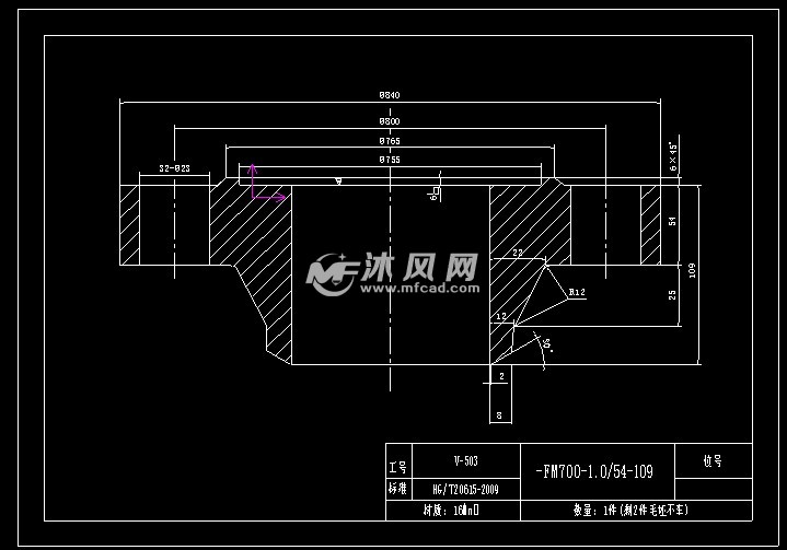 hg20592系列法兰图纸