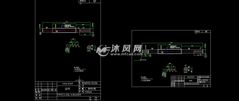 cad图纸 机械图纸 其他机械图纸 电动丝杆示意图