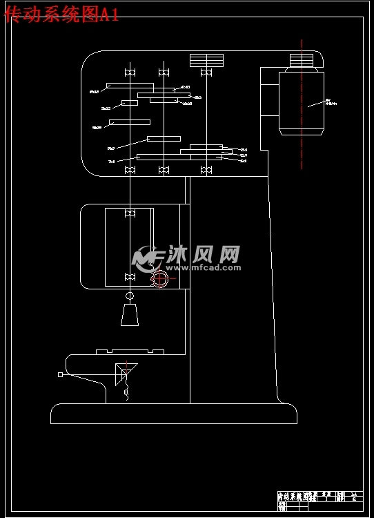 z535立式钻床总体布局及主轴箱设计含7张cad图纸