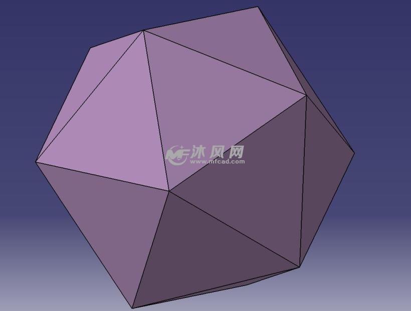 正二十面体的CATIA图附stp格式 - catia玩具类