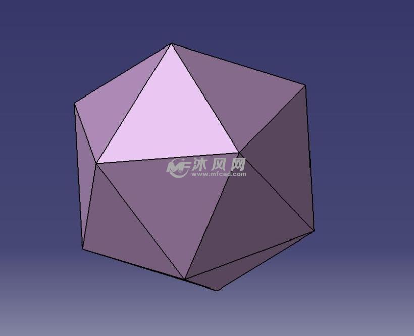 正二十面体的CATIA图附stp格式 - catia玩具类