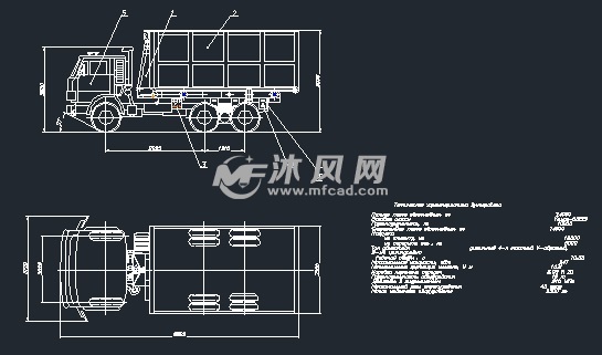 卡马兹图纸CAD卡车光伏发电设计图纸图片