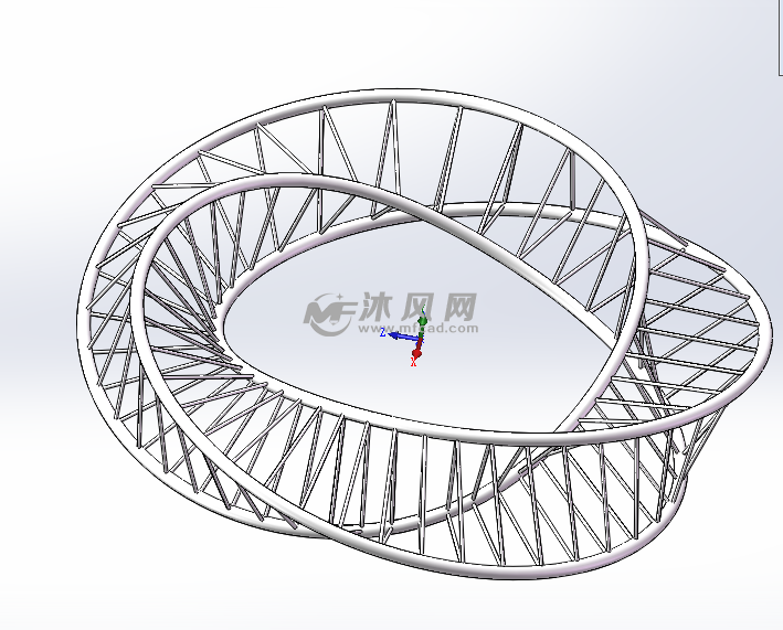 莫比乌斯环模型 - solidworks中性文件类模型下载