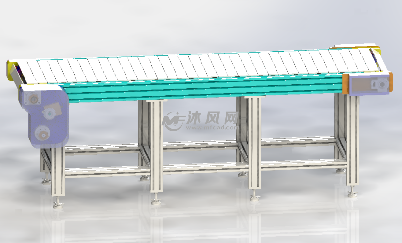 板式输送链 - solidworks机械设备模型下载