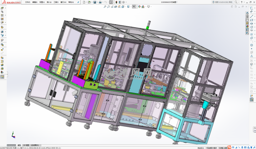 一套Tray自动上下料移栽自动化UV点胶及CCD