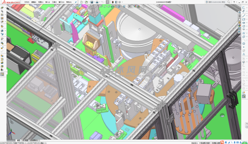 一套Tray自动上下料移栽自动化UV点胶及CCD