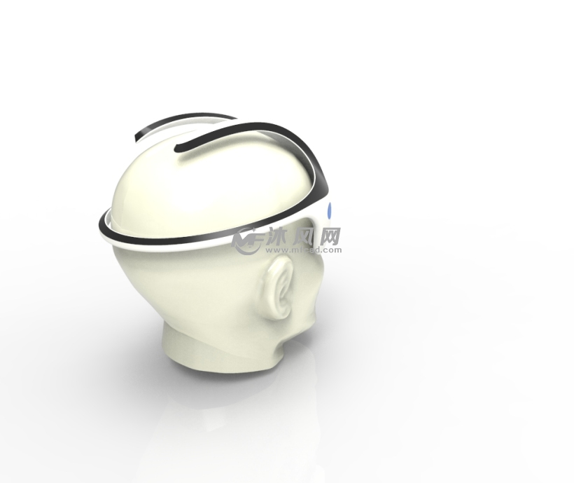 脑电波头盔 - proe家用电器类模型下载