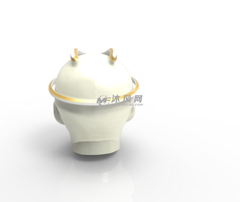 脑电波头盔 - proe家用电器类模型下载