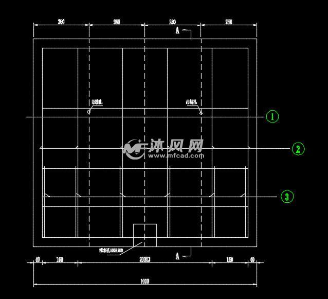 钢筋混凝土隔离墩及公路界桩结构图