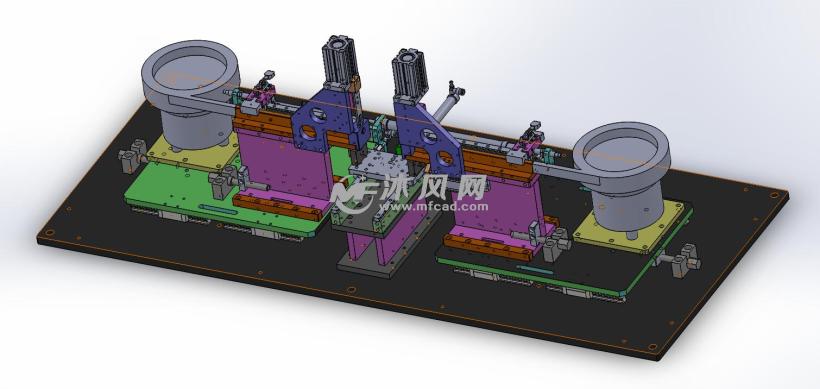 入卡簧机自动上料压装方案 - solidworks机械设