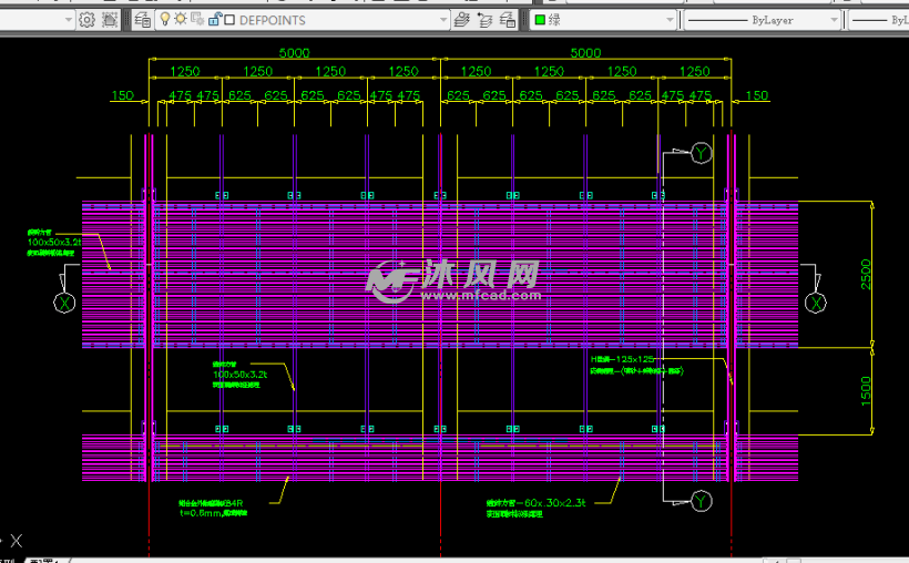 固定式遮阳系统图 - AutoCAD其他详图∕图库图