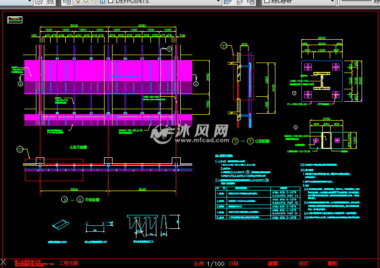 固定式遮阳系统图 - AutoCAD其他详图∕图库图