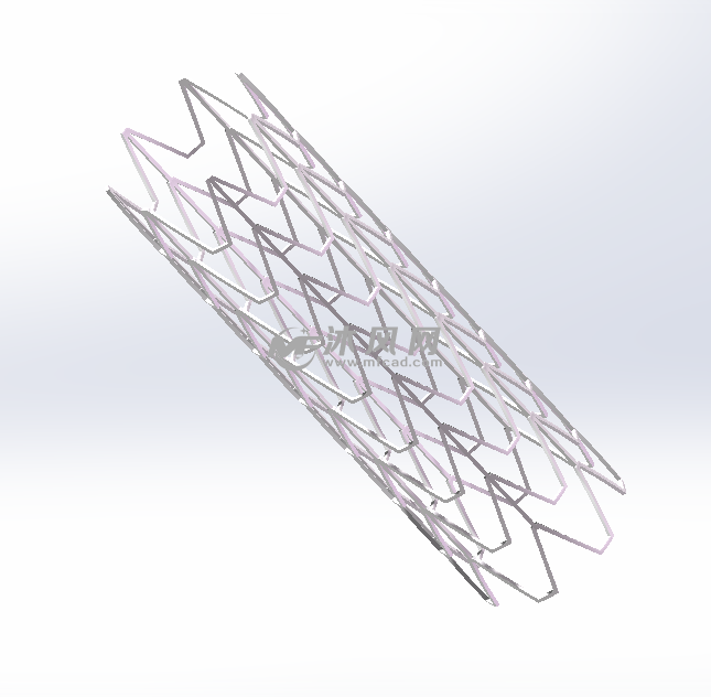 血管支架solidworks模型
