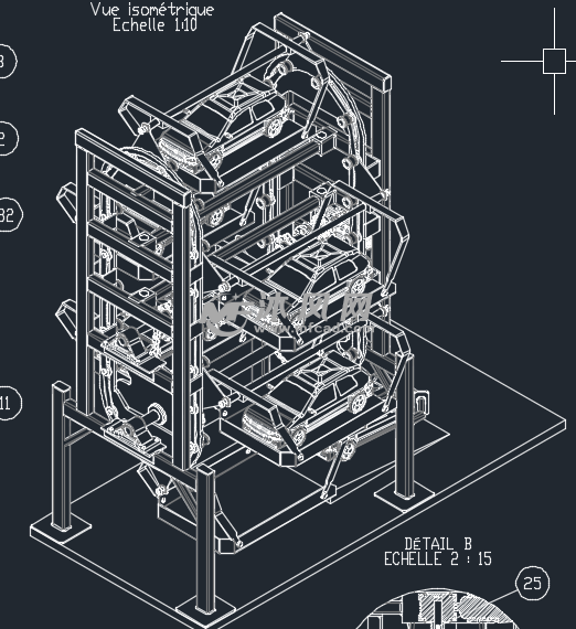 垂直循环式立体车库CAD设计 - 其他autocad机