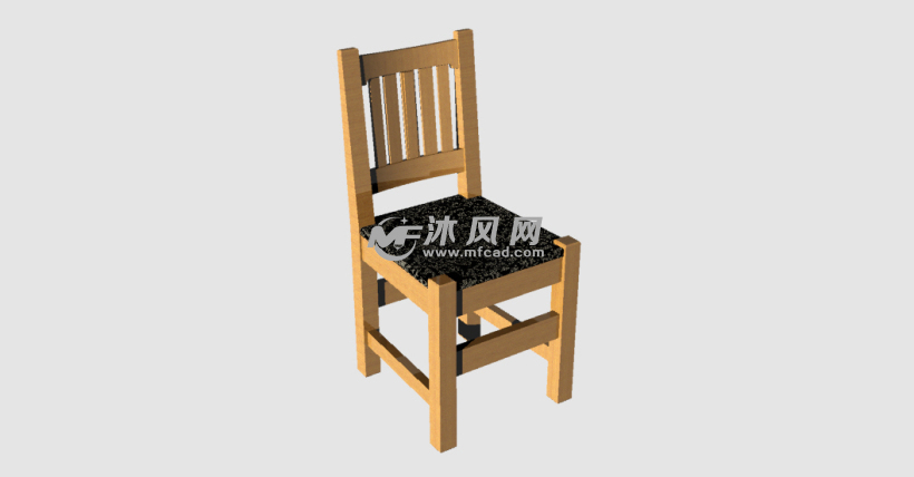 简易木头椅子模型