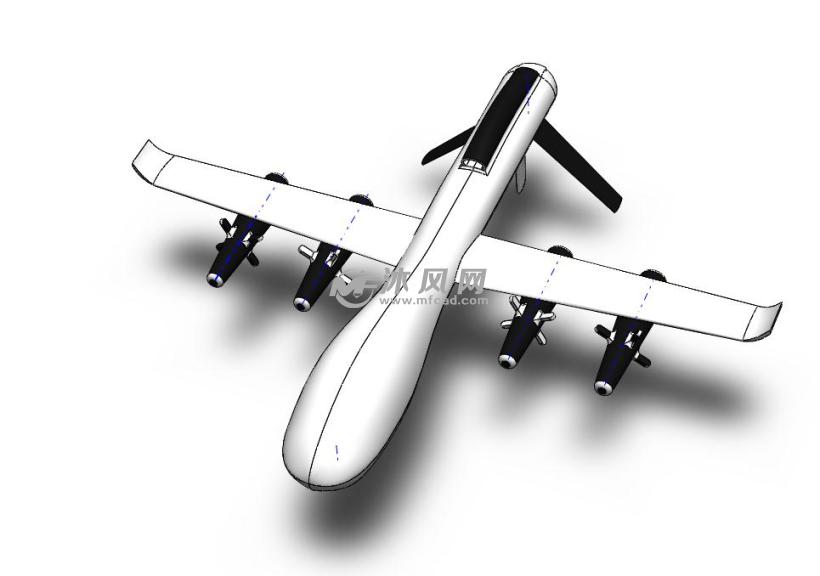 导弹无人机模型 - solidworks交通工具模型下载