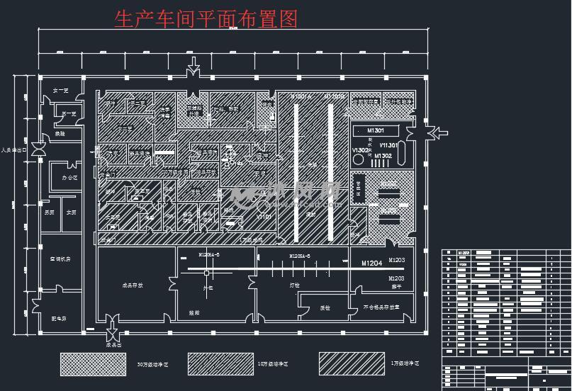 生产车间平面布置图