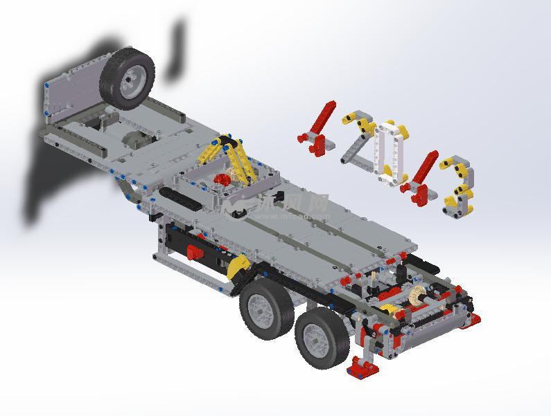 乐高拖车架模型