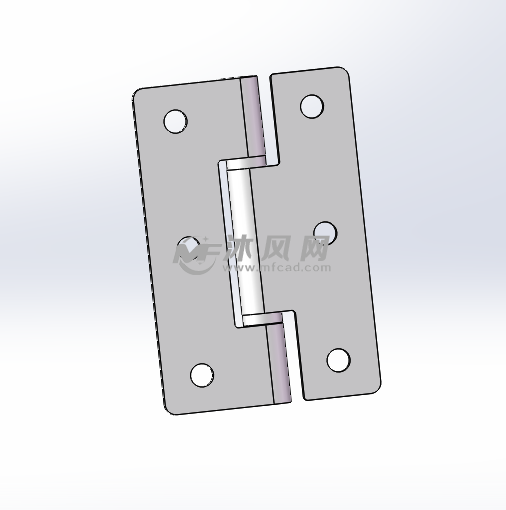 铰链合页B1209-01模型 - solidworks小五金模型