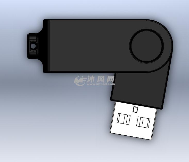 sw2017小U盘制作模型 - solidworks生活用品类