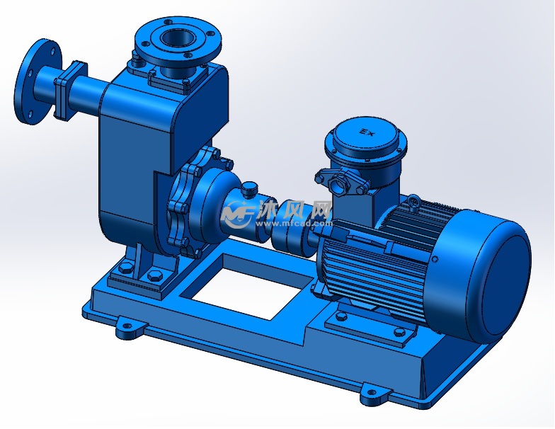 zw65-25-40自吸泵 - solidworks机械设备模型下载