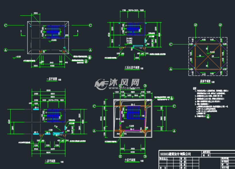 消防训练塔建筑结构施工图纸