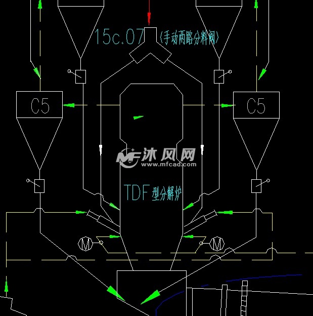 干法水泥回转窑工艺布置图