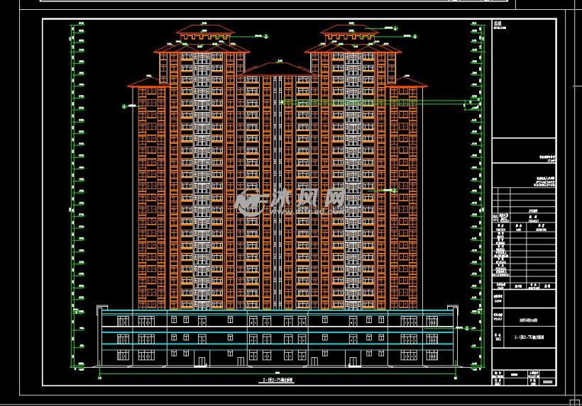 安置小区25层11号楼高层住宅建筑设计施工图