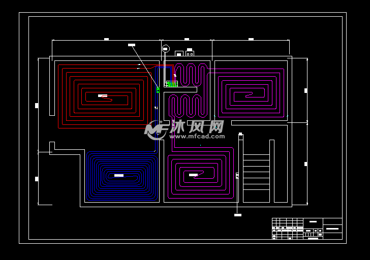 300㎡户式空气源热泵水地暖系统设计