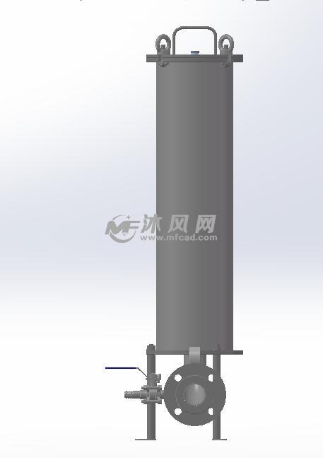 过滤器制作模型正视图