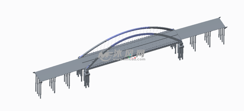 提篮拱桥catia模型