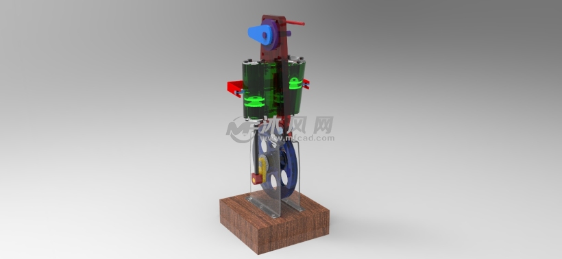 蒸汽发动机简易模型 - UG常用机械机构模型下