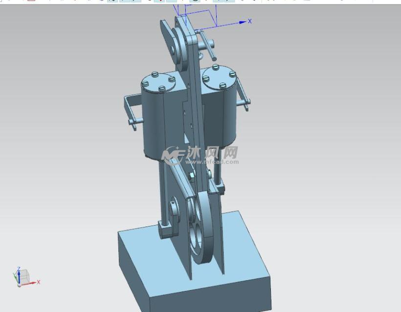 蒸汽发动机简易模型 - UG常用机械机构模型下