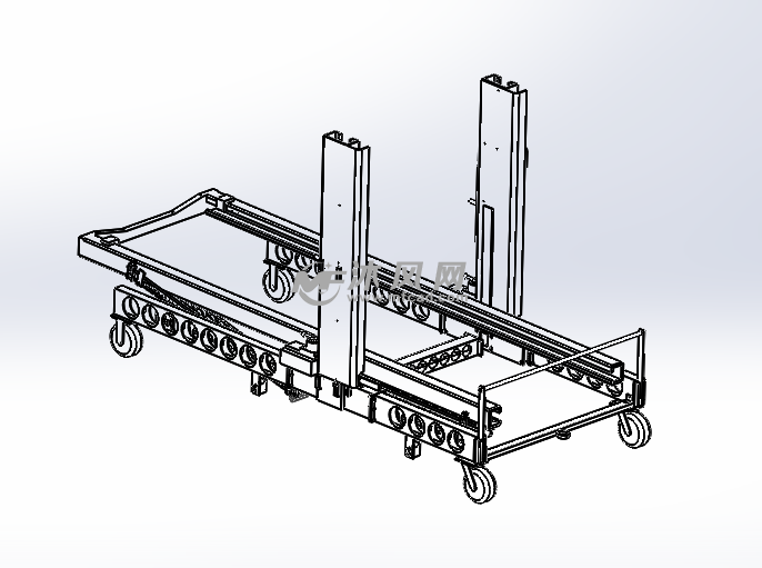移动升降机设计模型 - 工程机械\/建筑机械 - 沐风