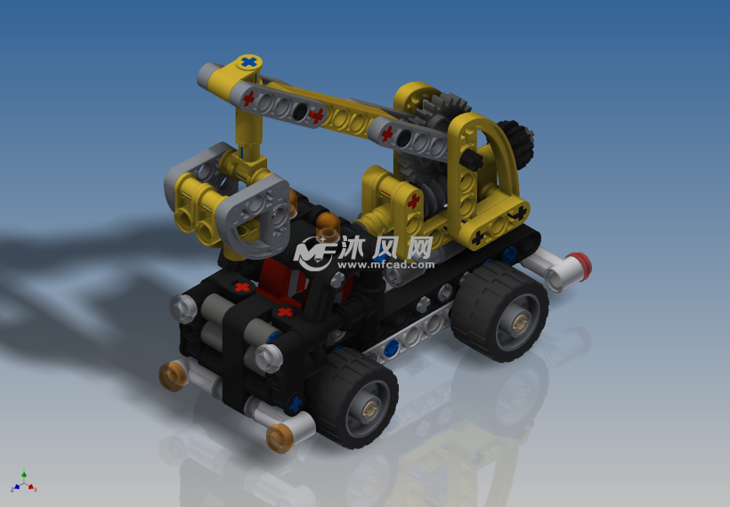 乐高吊车模型图