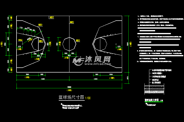 某中小学200米国标运动场建筑设计施工图 - ca