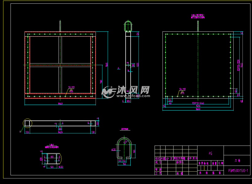 pgm1500x1500平板钢闸门