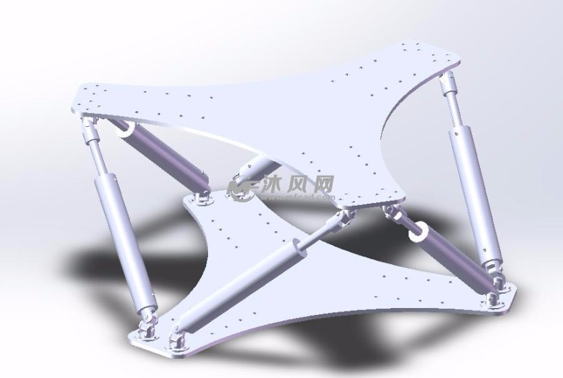 六轴运动模拟器模型 - 输送和提升设备 - 沐风网