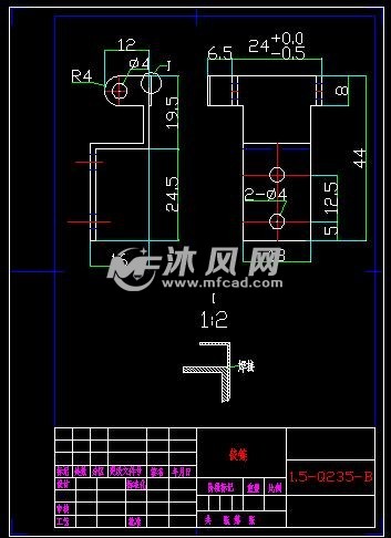 铰链组成CAD意思-小五金图纸-沐风网图纸线门口模型什么是图片