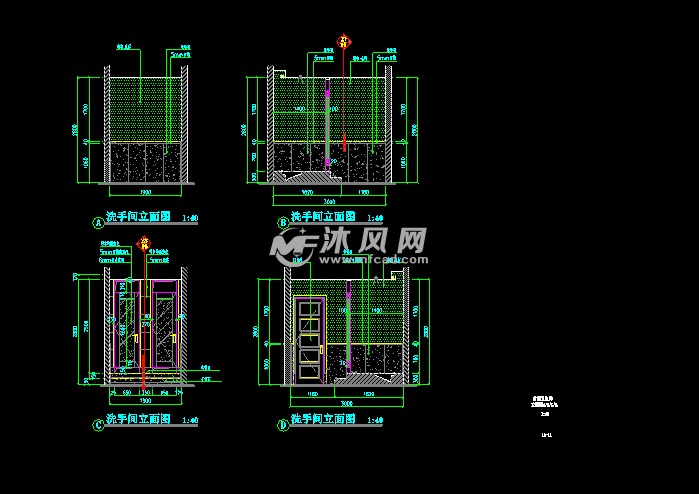 洗手间立面图